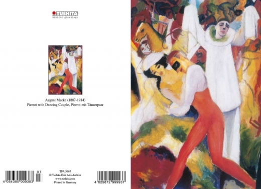 Klappkarte – August Macke - Pierrot with Dancing Couple