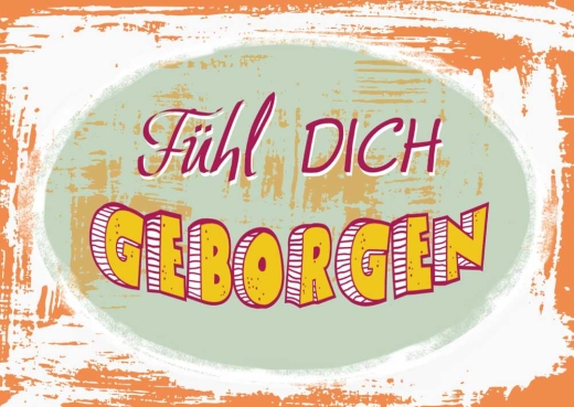 Postkarte – Fühl Dich geborgen