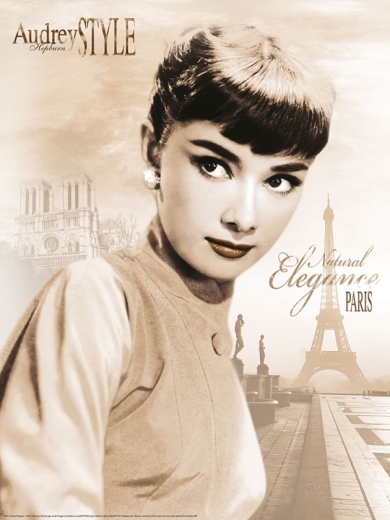 Poster - Audrey Hepburn Paris