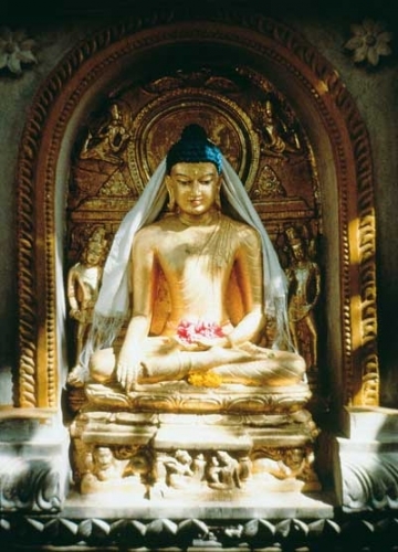 Golden Buddha at Bodh