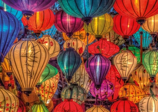 Postkarte – Vietnamese Lanterns