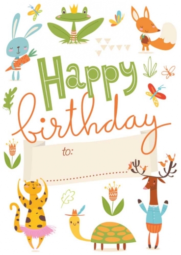 Postkarte – Happy Birthday to: