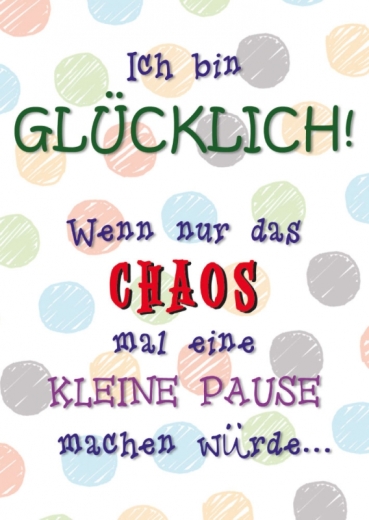 Postkarte – Ich bin Glücklich!