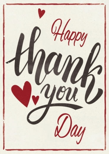 Postkarte – Happy Thank You Day