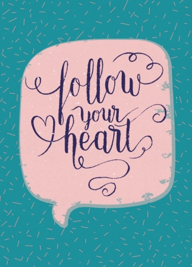 Postkarte – Follow your heart