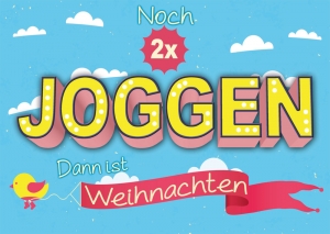 Noch 2x joggen.