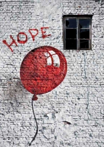 The red ballon of hope