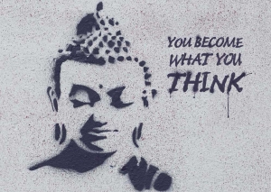 Street Art - Buddha on the Wall