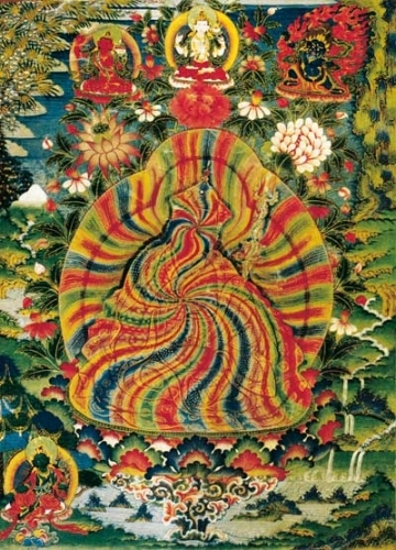 Postkarte – Padmasambhava, Rainbow Body