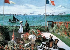 Claude Monet -  The Terrace at Sainte-Adresse