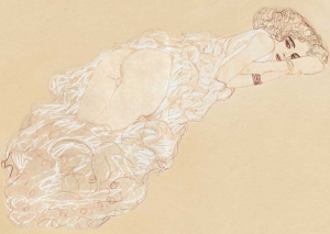 Gustav Klimt - Reclining Nude