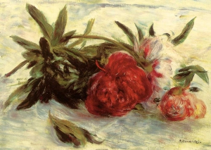 Pierre-Auguste Renoir (1841-1919), Ponien auf weiem Tischtuch, Pivoines sur une nappe blanche, 1878-79