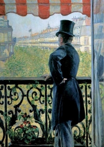 Gustave Caillebotte  - Man on a balcony