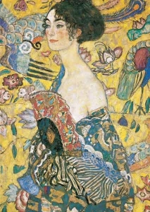Gustav Klimt - Dame mit Fcher