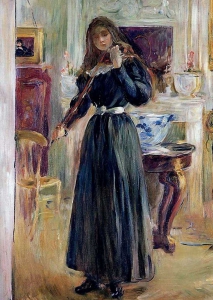 Berthe Morisot - Julie playing a Violin