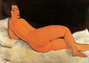 Amedeo Modigliani - Liegende nackte Frau