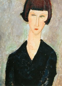 Amedeo Modigliani - femme en robe noire