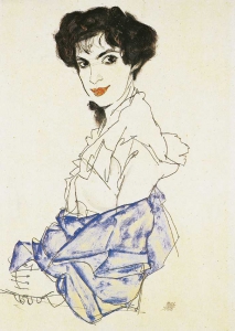 Egon Schiele - Elizabeth sitzend