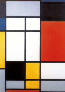 Piet Mondrian - Composition with Yellow, Blue, Black, Red and Grey