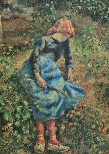 Camille Pissarro - Girl with a stick