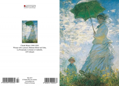 Claude Monet - Woman with a parasol (1875)