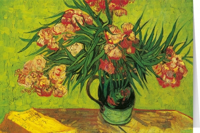 Vincent van Gogh - Vase with oleander and books (1888)