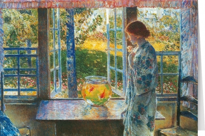 Childe Hassam - The Goldfish Window