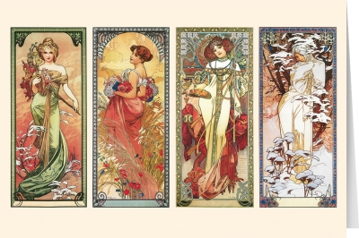 Alphonse Mucha - The Seasons (1900)