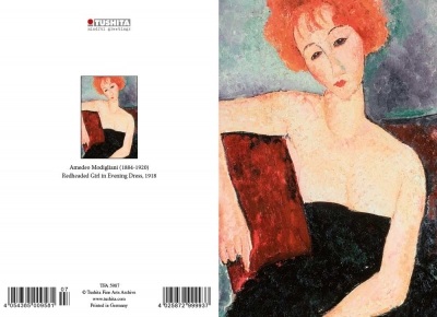 Amedeo Modigliani - Redheaded Girl in Evening Dress (1918)