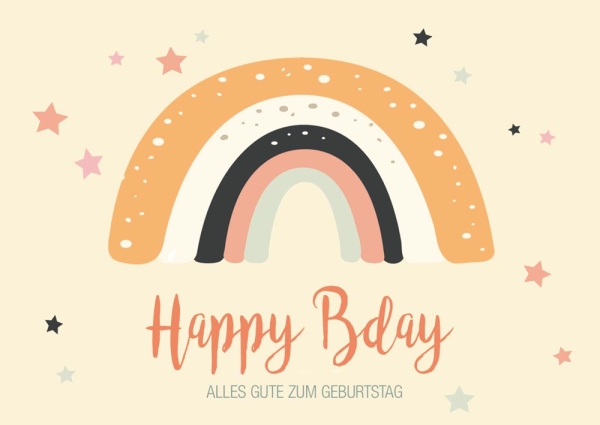 Postkarte – Happy Birthday