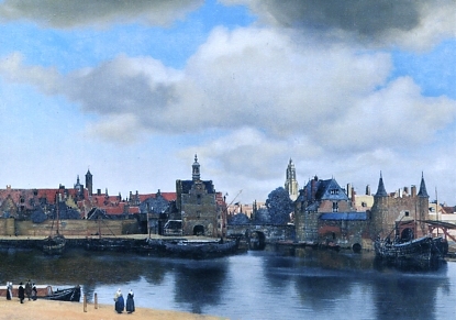 Jan Vermeer van Delft (1632-1675) - Ansicht von Delft (Detail) ca. 1660-1661