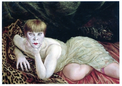 Otto Dix (1891-1969) - Woman Reclining on a Leopard Skiin, 1927