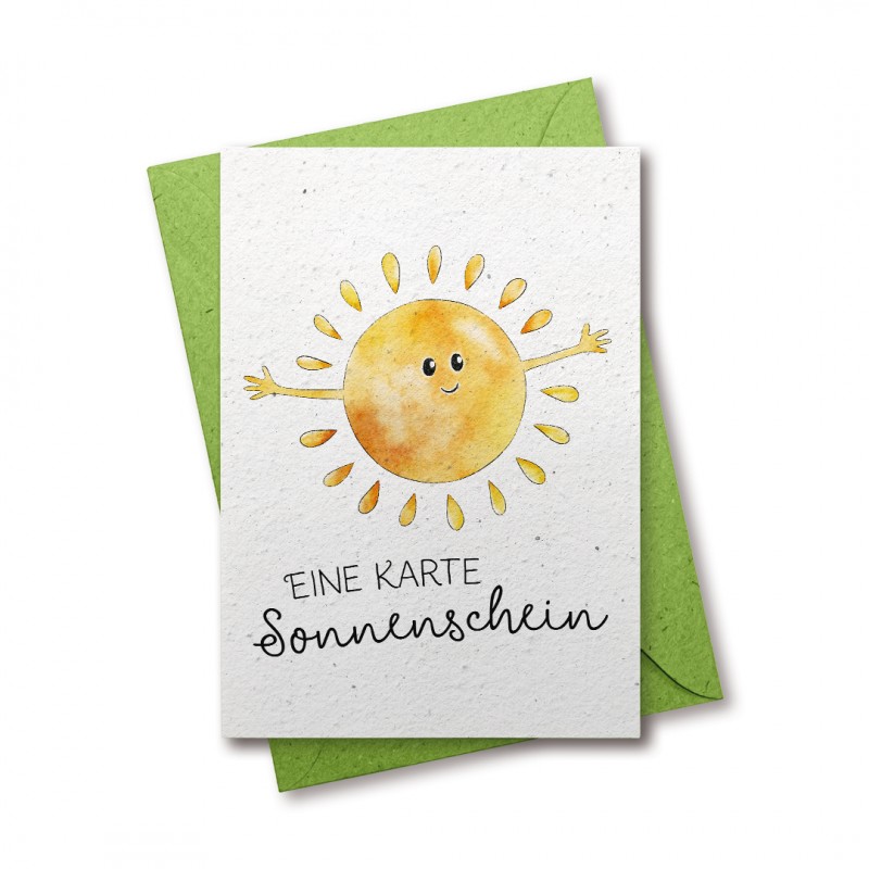 Eine Karte Sonnenschein