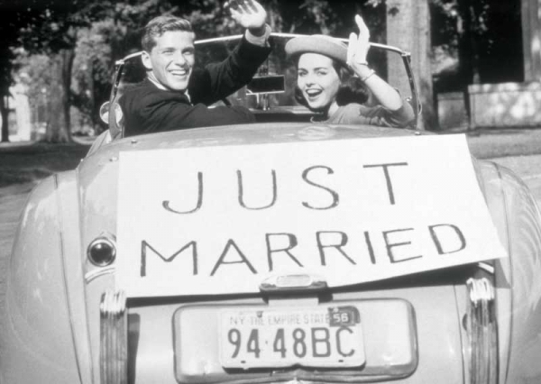 Postkarte - Just Married