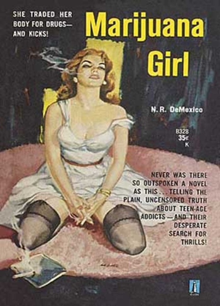 Postkarte - Marijuana Girl - Cinemania