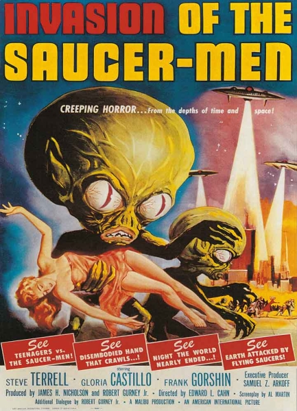 Postkarte - Invasion of the Saucer-Men