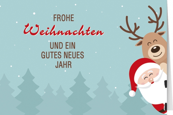 Klappkarte - Frohe Weihnachten und ein gutes neues Jahr