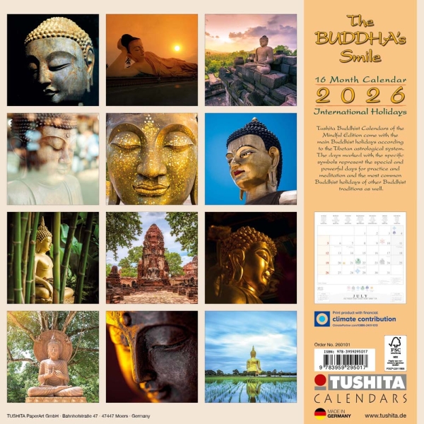 Kalender 2026Buddhas Smile(Vorverkauf)