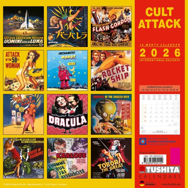 Kalender 2026Cult Attack(Vorverkauf)