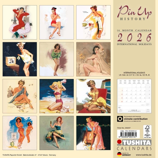 Kalender 2026Pin Up History(Vorverkauf)