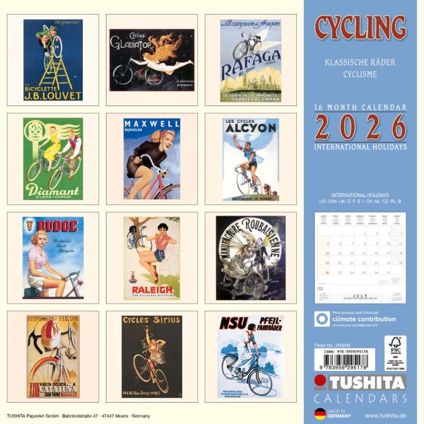 Kalender 2026Cycling through History(Vorverkauf)