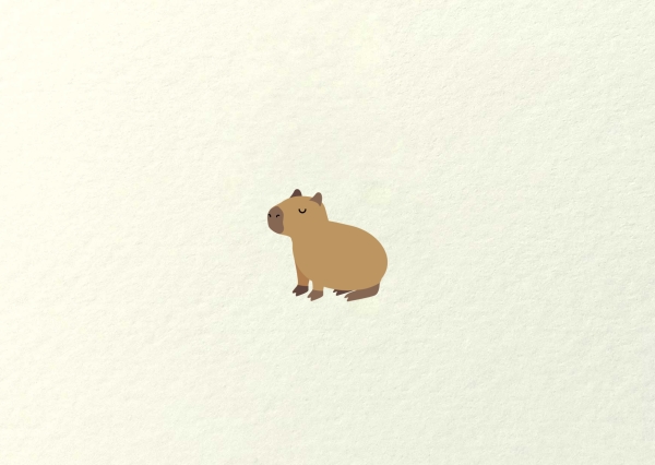 Postkarte – Capybara