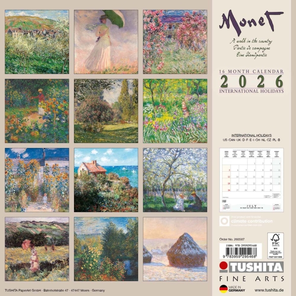 Kalender 2026Claude Monet - A Walk in the Country(Vorverkauf)