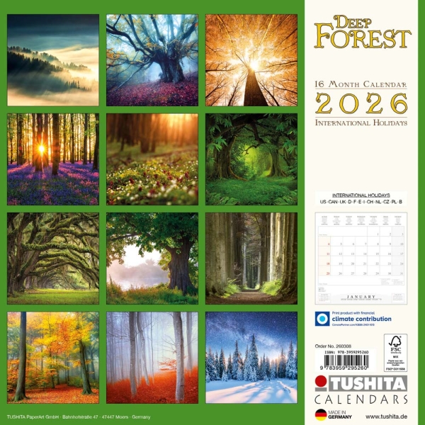 Kalender 2026Deep Forest(Vorverkauf)