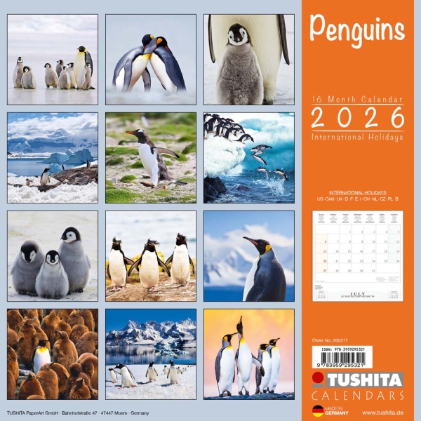 Kalender 2026Pinguine(Vorverkauf)