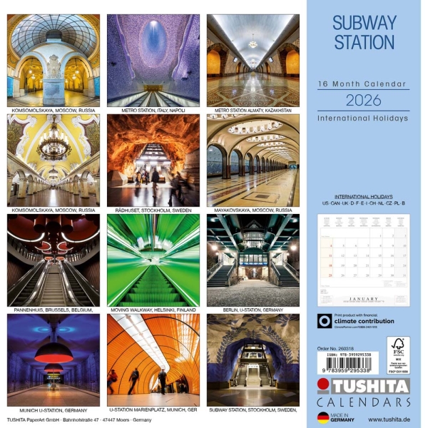 Kalender 2026Subway Station(Vorverkauf)