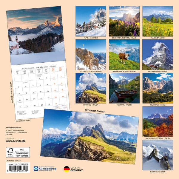 Kalender 2026Alpen