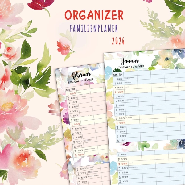 Kalender 2026Organizer / Familienplaner