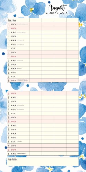 Kalender 2026Organizer / Familienplaner