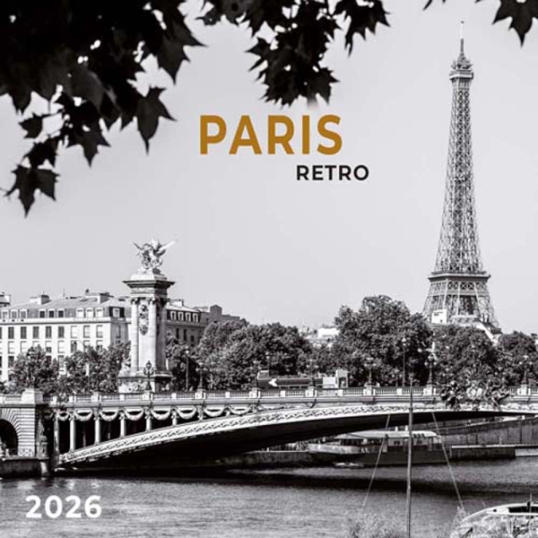 Kalender 2026Paris Retro